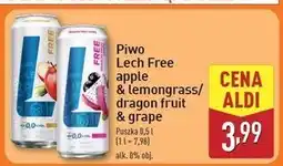 ALDI Piwo Lech Free Dragon Fruit Grape oferta