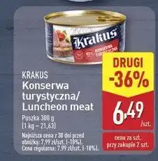 ALDI Konserwa turystyczna Krakus Animex oferta