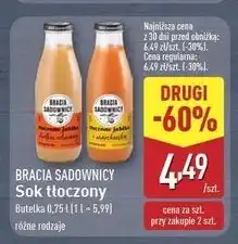 ALDI Sok tłoczony jabłko i marchew Bracia Sadownicy oferta