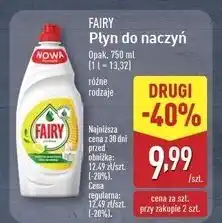 ALDI Płyn do mycia naczyń lemon Fairy oferta