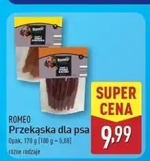 ALDI Przekąska dla psa paski z piersi kaczki Romeo (Karma) oferta