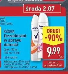 ALDI Dezodorant workout hi-impact Rexona Motionsense oferta