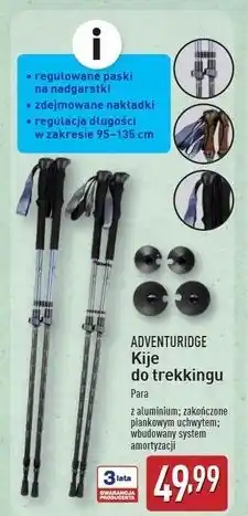 ALDI Kije do trekkingu Adventure oferta