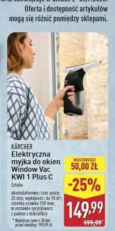 ALDI Myjka do okien kwi1 plus c Karcher oferta