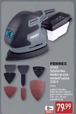 ALDI Szlifierka uniwersalna 230 v Ferrex oferta