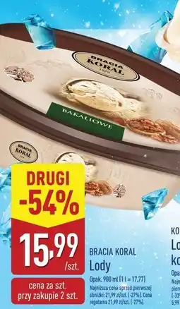 ALDI Lody bakaliowe Bracia Koral Jak Dawniej oferta