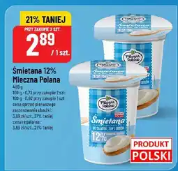 Polomarket Śmietana 12% Mleczna Polana oferta