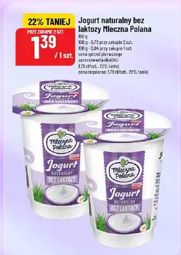 Polomarket Jogurt naturalny bez laktozy Mleczna Polana oferta