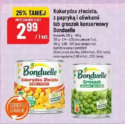 Polomarket Kukurydza złocista z papryką, groszek konserwowy Bonduelle oferta