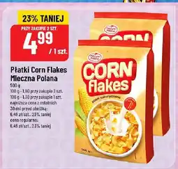 Polomarket Płatki Corn Flakes Mleczna Polana oferta