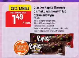 Polomarket Ciastko Papita Brownie o smaku wiśniowym lub czekoladowym oferta
