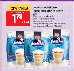 Polomarket Lody śmietankowe Śnieżusek Amore Gusto oferta