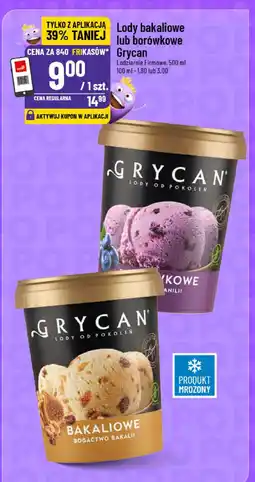 Polomarket Lody bakaliowe lub borówkowe Grycan oferta