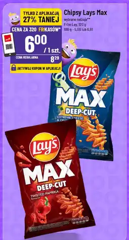 Polomarket Chipsy Lays Max Deep Cut oferta