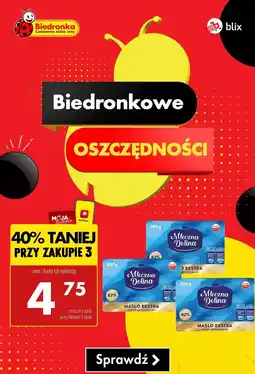 Biedronka Masło Mleczna Dolina Ekstra 200g oferta