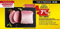 Biedronka Schab wieprzowy bez kości pakowany próżniowo Kraina Mięs oferta