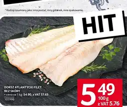 Selgros Dorsz atlantycki filet bez skóry Selgros oferta