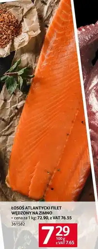 Selgros Łosoś atlantycki filet wędzony na zimno Selgros oferta