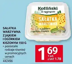 Selgros Sałatka warzywna z jajkiem i ogórkiem kiszonym Kotliński oferta
