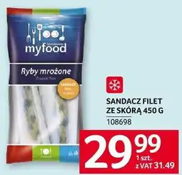 Selgros Sandacz filet ze skórą 450g MyFood oferta