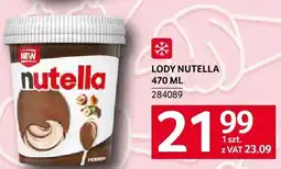 Selgros Lody Nutella 470ml oferta
