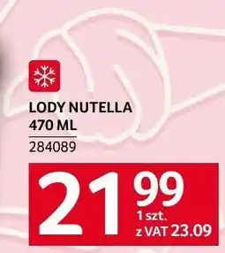 Selgros Lody Nutella oferta