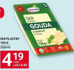 Selgros Ser plastry Gouda 150g Mlekpol oferta