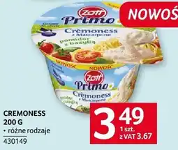 Selgros Ser Cremeness różne rodzaje 200g Zott oferta