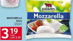 Selgros Ser mozzarella Paladin 125g oferta