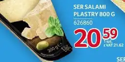 Selgros Ser Salami plastry Mlekpol oferta