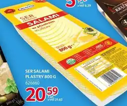 Selgros Ser salami plastry oferta