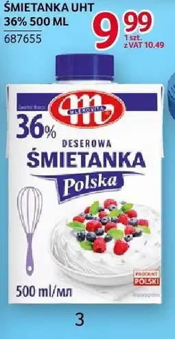 Selgros Śmietanka UHT 36% Mlekovita oferta