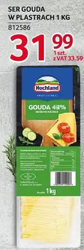 Selgros Ser gouda w plastrach Hochland oferta