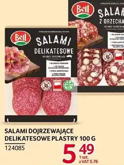 Selgros Salami dojrzewające delikatesowe plastry 100g Bell oferta