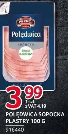 Selgros Polędwica sopocka plastry Pekpol oferta