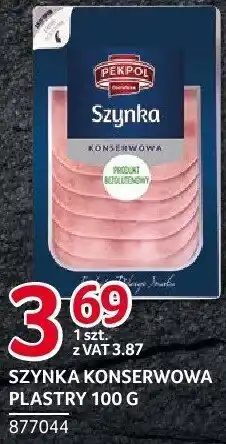 Selgros Szynka konserwowa plastry Pekpol oferta