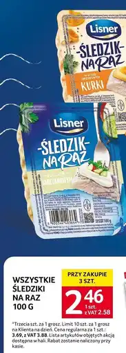 Selgros Śledź Lisner na raz oferta