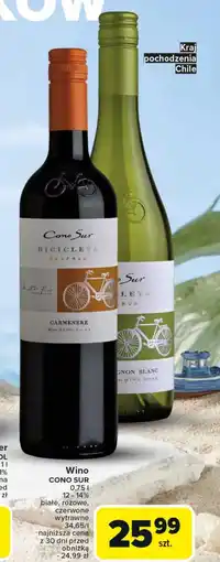 Carrefour Wino wytrawne Cono Sur oferta