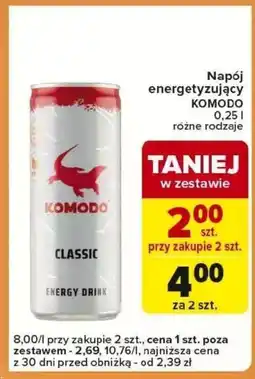 Carrefour Express Napój energetyczny Komodo oferta