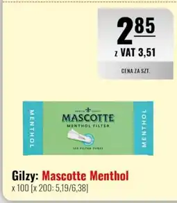Eurocash Gilzy: Mascotte Menthol x 100 oferta