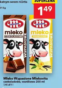 Lewiatan Mleko wypasione Mlekovita czekoladowe, waniliowe oferta