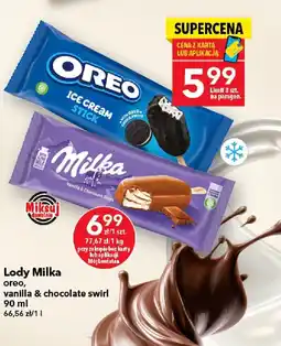 Lewiatan Lody Milka vanilla & chocolate swirl oferta