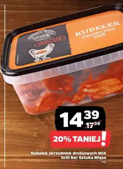 Netto Kubełek skrzydełek drobiowych MIX Grill Bar Sztuka Mięsa oferta