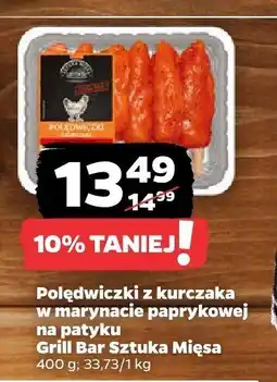 Netto Polędwiczki z kurczaka w marynacie paprykowej na patyku Grill Bar Sztuka Mięsa oferta