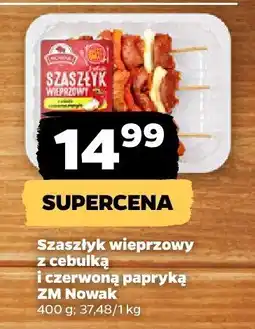 Netto Szaszłyk wieprzowy z cebulką i czerwoną papryką ZM Nowak oferta