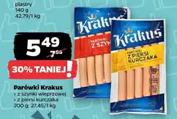 Netto Parówki z szynki wieprzowej / z piersi kurczaka Krakus oferta
