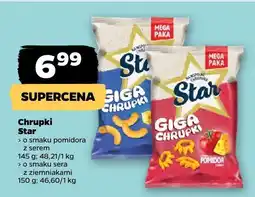 Netto Chrupki Star o smaku pomidora i sera / z serem / o smaku sera z ziemniakami Frito-Lay oferta