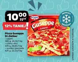 Netto Pizza Giuseppe salami / cztery sery / szynka i pieczarki Dr.Oetker oferta