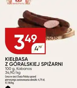 Chata Polska Kiełbasa z góralskiej spiżarni Kabanos oferta