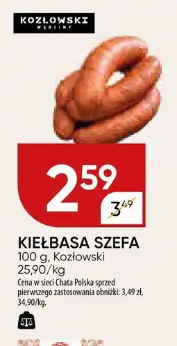 Chata Polska Kiełbasa szefa Kozłowski oferta